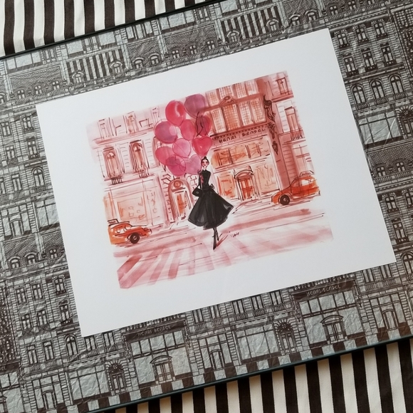 ❗Henri Bendel Custom Frame Art with Authentic Tissue Paper and Store Print❗ - Picture 3 of 6